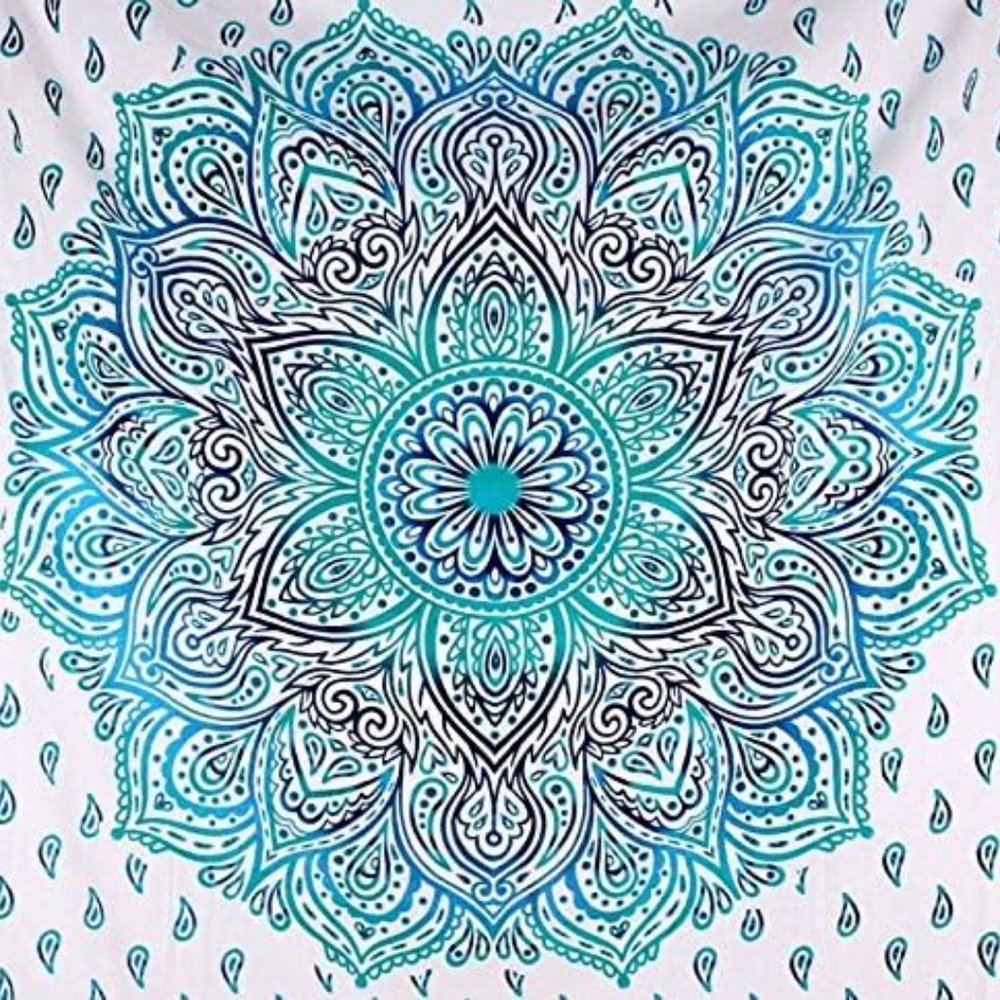 Mandala Boho Bohemian Style Cotton Wall Hanging Tapestry Global Decor Dorm Bed